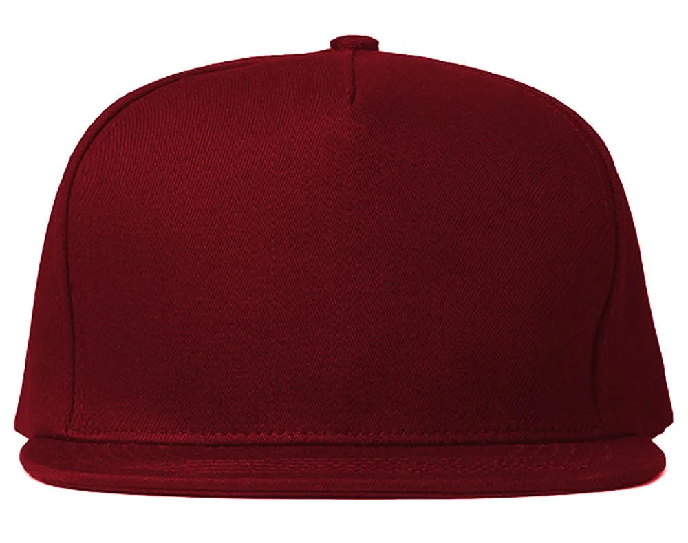 Blank Earth Tone Men's 5 Panel Snapback Hats