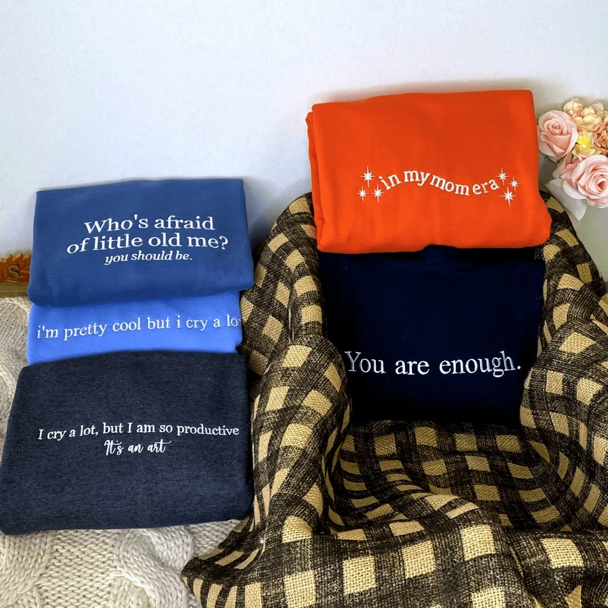 Custom Embroidered Sweatshirts, Hoodie - Personalized Crewnecks Wedding Gifts for Couple