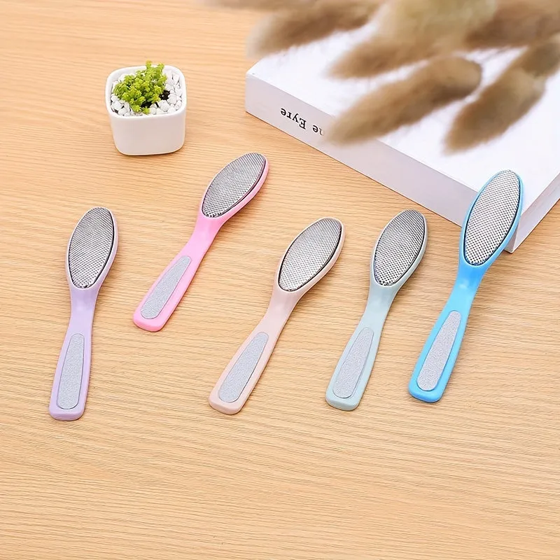 Stainless Steel Double Head Foot Rubbing Board  Foot Care Tool